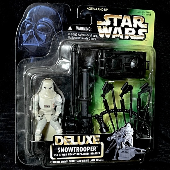 Star Wars – Action Figure Deluxe Snowtrooper Con E-Web Heavy Repeating Blaster, Collezionismo